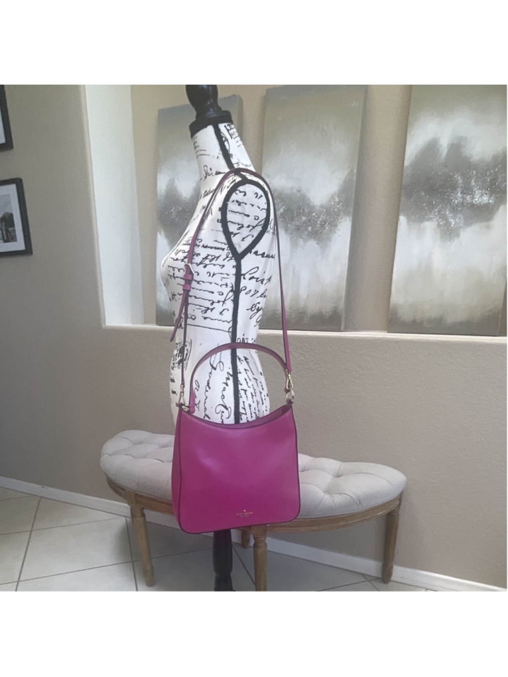 Kate Spade New York Pink Shoulder Bag Zip, Detachable Strap, Medium - Picture 4 of 14